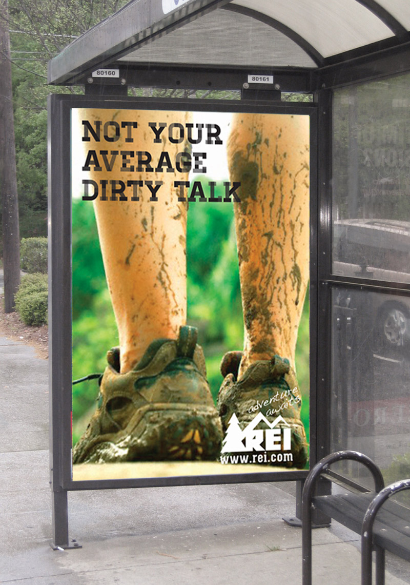 REI Public Transportation Ad Bus Shelter #2